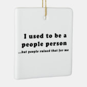 Früher war ich ein Mensch.. Keramikornament (Rechts)