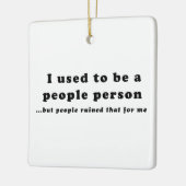 Früher war ich ein Mensch.. Keramikornament (Links)