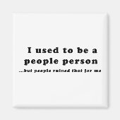 Früher war ich ein Mensch.. Magnet (Vorne)