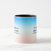 Früher war ich ein Mensch.. Tasse (Zentrum)