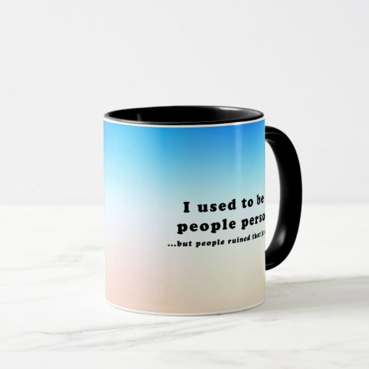 Früher war ich ein Mensch.. Tasse (VorderseiteRechts)