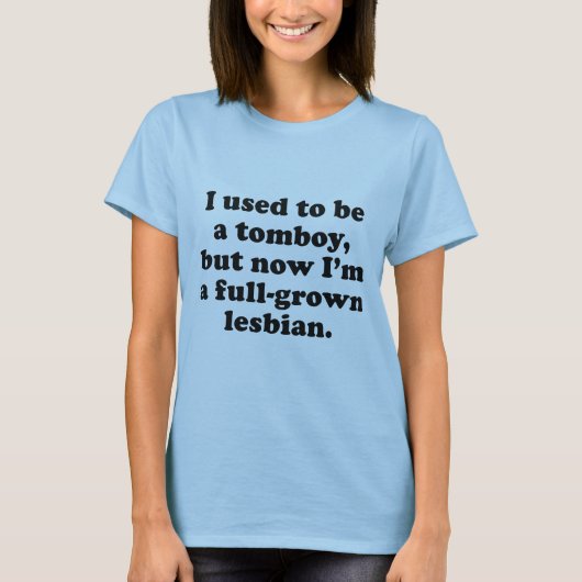 Früher war ich ein Tomboy T-Shirt (Vorderseite)