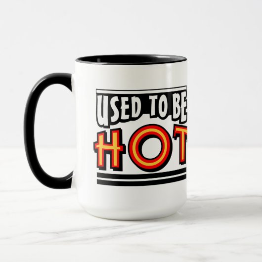 Früher war ich heiß 15 oz Kaffeetasse (Links)