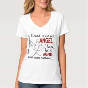 Früher war ich sein Engel-Lungenkrebs-Mann T-Shirt