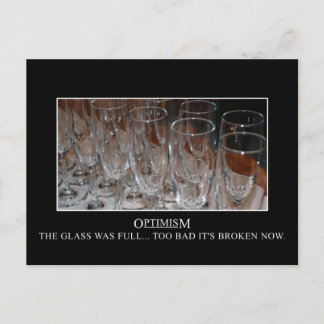 Früher war mein Glas voll Postkarte