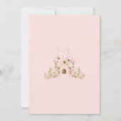 Früher war Prinzessin Baby Girl Dusche Einladung (Rückseite)