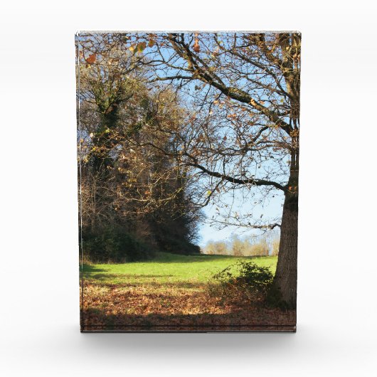 Früher Wintertag Fotoblock (Vorderseite)