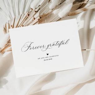 FRÜHERE GRATEFUL Hochzeit Dankeschön Karte