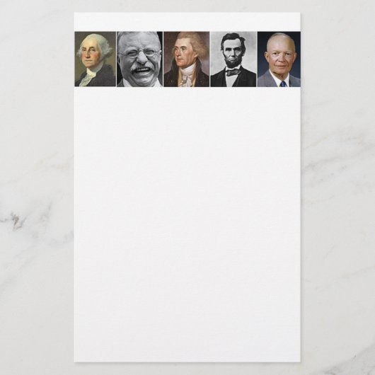 Frühere Präsidenten Briefpapier (Vorderseite)