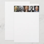 Frühere Präsidenten Briefpapier (Vorne/Hinten)