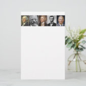 Frühere Präsidenten Briefpapier (Stehend Vorderseite)