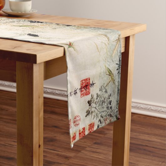 Früherer Herbst Antike chinesische Kunst Kurzer Tischläufer (Beispiel)