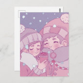 Früherer Winter Postkarte (Vorne/Hinten)