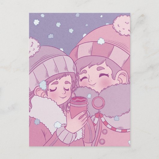 Früherer Winter Postkarte (Vorderseite)