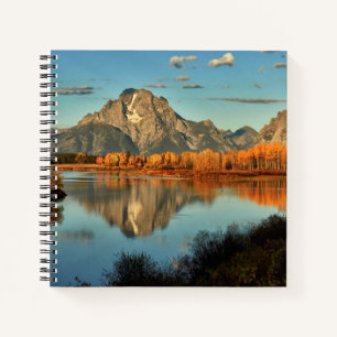 Früheres Licht in Wyomoming an der Oxbow Bend Notizblock