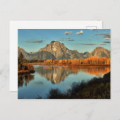 Früheres Licht in Wyomoming an der Oxbow Bend Postkarte (Vorne/Hinten)