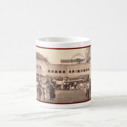 FRÜHES 20. JH. ATLANTIC CITY BILD KAFFEETASSE (Mittel)