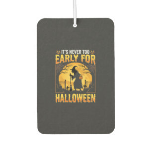 Frühes Halloween-Hexen-Friedhof-Vintage-Design Autolufterfrischer