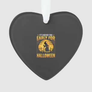 Frühes Halloween-Hexen-Friedhof-Vintage-Design Ornament