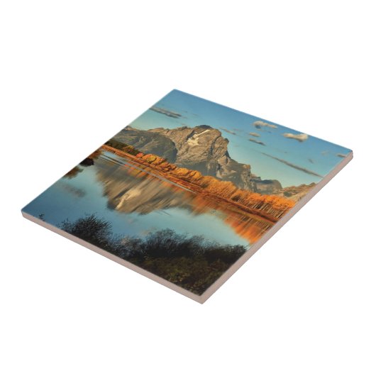 Frühes Licht in Wyoming an Oxbow Biegung Fliese (Seite)