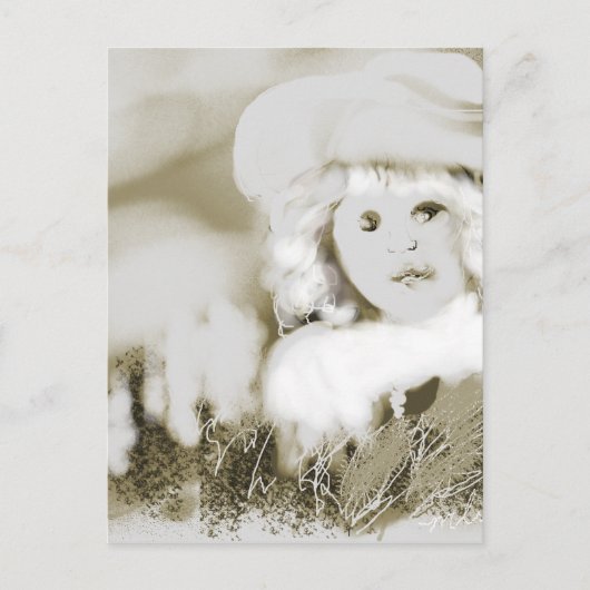 frühes Staunen Postkarte (Vorderseite)