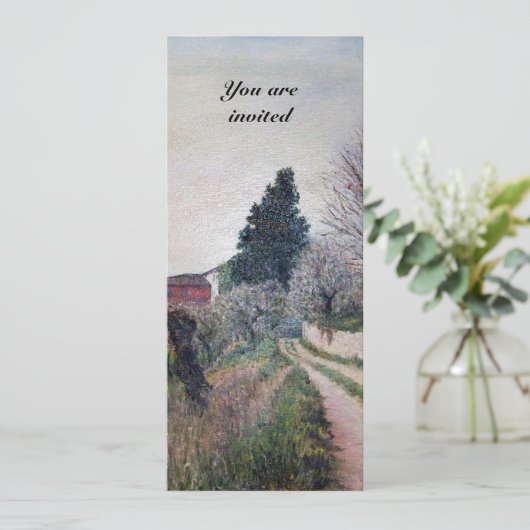 FRÜHESTFRÜHSTÜCKSSPRING LANDSCAPE Party Program Einladung (Stehend Vorderseite)