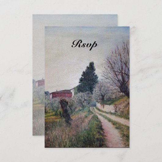 FRÜHESTSPRING IN DER TUSKANISCHEN uAwg Einladung (Vorne/Hinten)