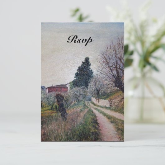 FRÜHESTSPRING IN DER TUSKANISCHEN uAwg Einladung (Stehend Vorderseite)