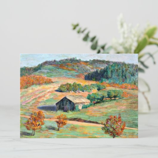 Frühfalllandschaft Karte (Stehend Vorderseite)