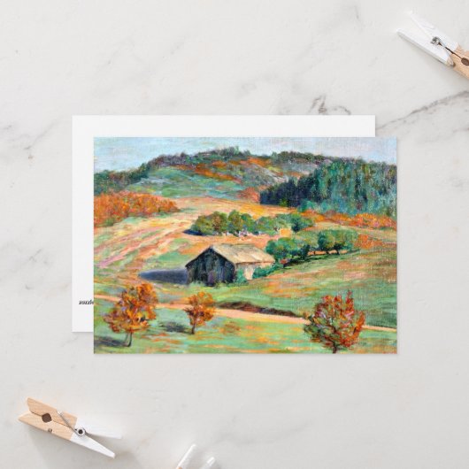 Frühfalllandschaft Karte (Vorderseite/Rückseite Beispiel)