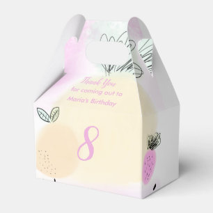 Frühgeburtstag-Hand-Wasserfarbe-Doodle-Party Geschenkschachtel