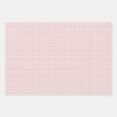 Frühherbst Klassisches Gingham | Gedämpfte Rose Geschenkpapier Set (Vorderseite 3)