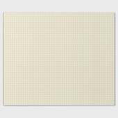 Frühherbst Klassisches Gingham | Goldenes Weizen Geschenkpapier (Flach)