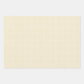 Frühherbst Klassisches Gingham | Goldenes Weizen Geschenkpapier Set (Vorderseite 3)