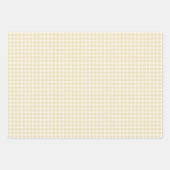 Frühherbst Klassisches Gingham | Goldenes Weizen Geschenkpapier Set (Vorderseite 2)