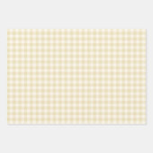 Frühherbst Klassisches Gingham | Goldenes Weizen Geschenkpapier Set (Vorderseite)