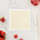 Frühherbst Klassisches Gingham | Goldenes Weizen Serviette (Beispiel)