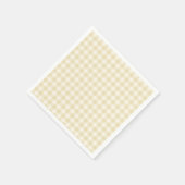 Frühherbst Klassisches Gingham | Goldenes Weizen Serviette (Ecke)