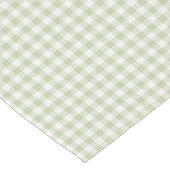 Frühherbst Klassisches Gingham | Sanftes Olive Kurzer Tischläufer (Ecke)