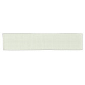 Frühherbst Klassisches Gingham | Sanftes Olive Kurzer Tischläufer (Horizontal)