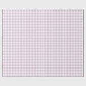 Frühherbst Klassisches Gingham | Warmes Lila Geschenkpapier (Flach)