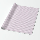 Frühherbst Klassisches Gingham | Warmes Lila Geschenkpapier (Ungerollt)