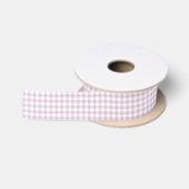 Frühherbst Klassisches Gingham | Warmes Lila Satinband (Spule)