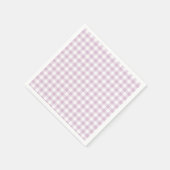 Frühherbst Klassisches Gingham | Warmes Lila Serviette (Ecke)