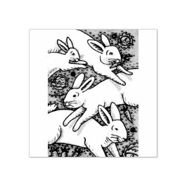 FRÜHHHARTEN, BUNNY RUBBER-BRIEFMARKE GUMMISTEMPEL