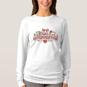 Frühinterventions-Weihnachts-Langarmshirt T-Shirt