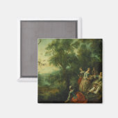 Frühjahr 1738 (Öl auf Leinwand) Magnet (Vorderseite/Rückseite)