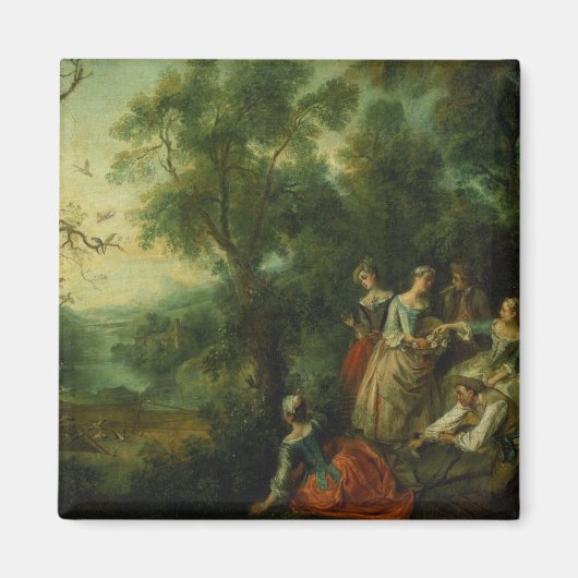 Frühjahr 1738 (Öl auf Leinwand) Magnet (Vorne)