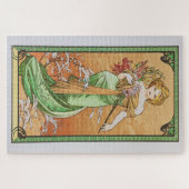 Frühjahr 1900: Ein Jugendstil von Mucha Puzzle (Horizontal)