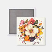 Frühjahr 2025 Blume Magnet (Vorderseite/Rückseite)